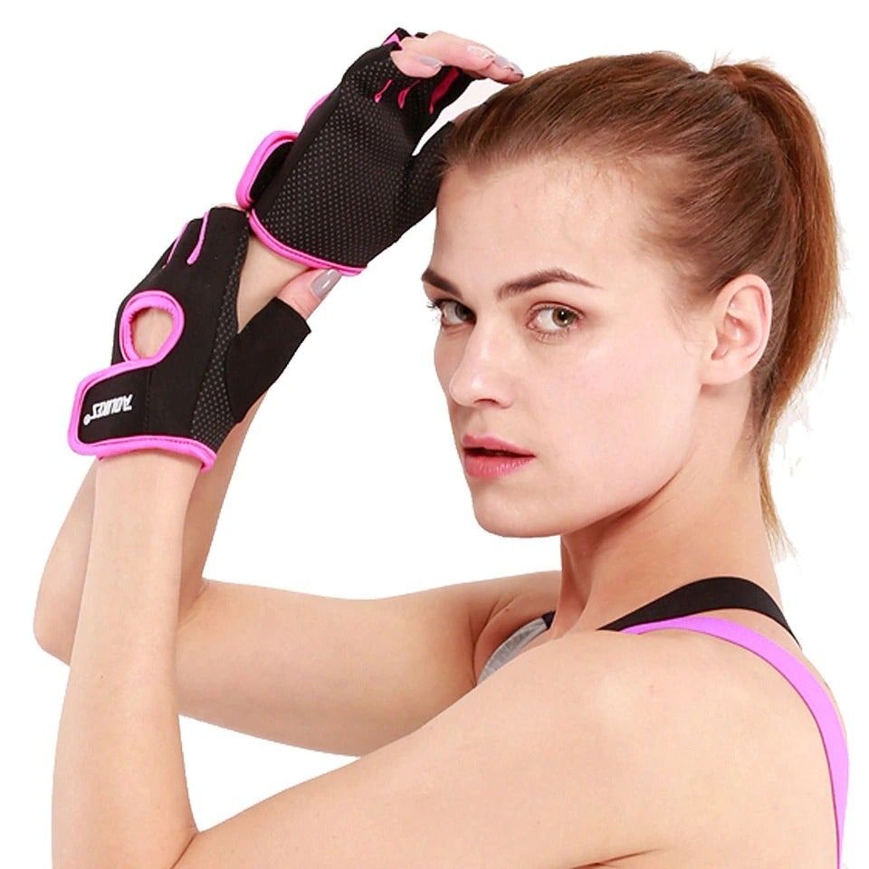 Half Finger Gym Gloves | Grip Max Anti-Slip Design